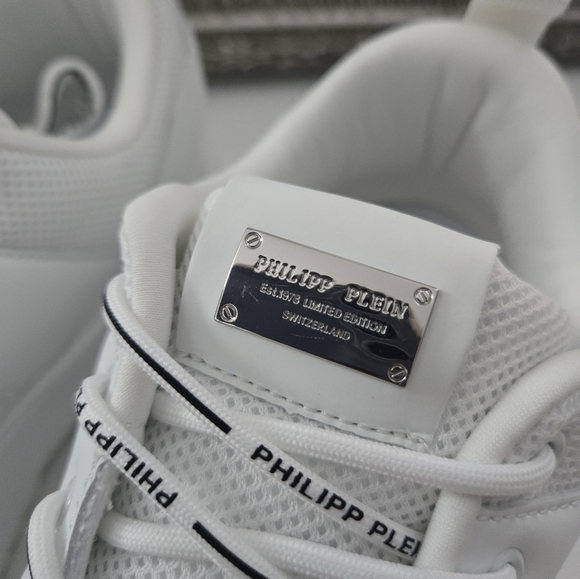 PHILIPP PLEIN Predator Low Top Sneakers. White. Size US 11.5. New.Get ready to - Picture 4 of 10